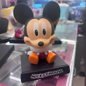 Mickey Mouse Character Action Figure Limited Edition Bobblehead with Mobile Holder for Car Dashboard, Office Desk & Study Table