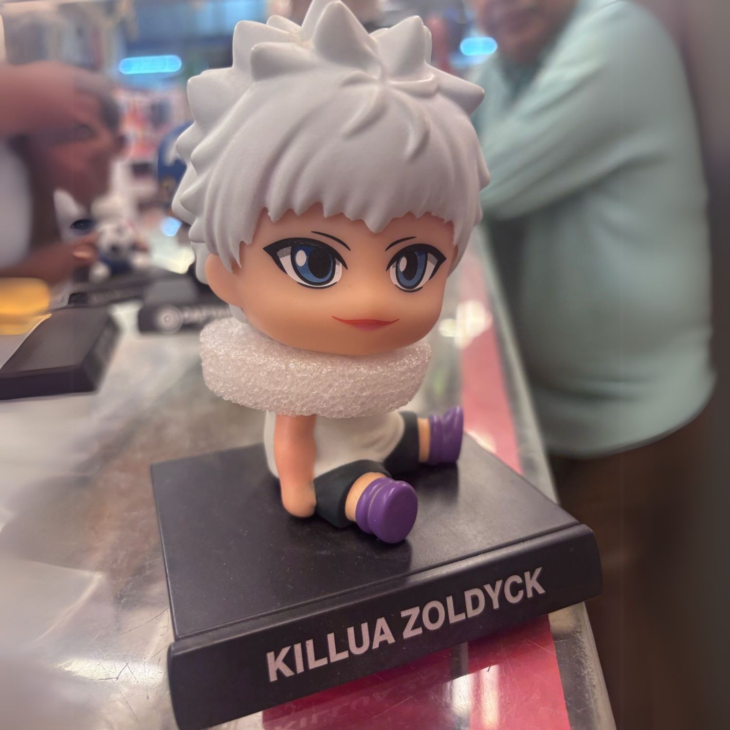 Killua Zoldyck Character Action Figure Limited Edition Bobblehead with Mobile Holder for Car Dashboard, Office Desk & Study Table