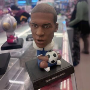 Ethan Mbappe Lottin Character Action Figure Limited Edition Bobblehead with Mobile Holder for Car Dashboard, Office Desk & Study Table