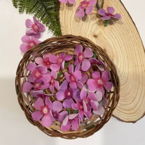 Handmade foamiran( faux) sadabahaar flowers - 25 pcs