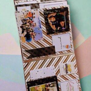 Golden and Silver Embossed Scrapbook Personalised with Photos for All Ocassions