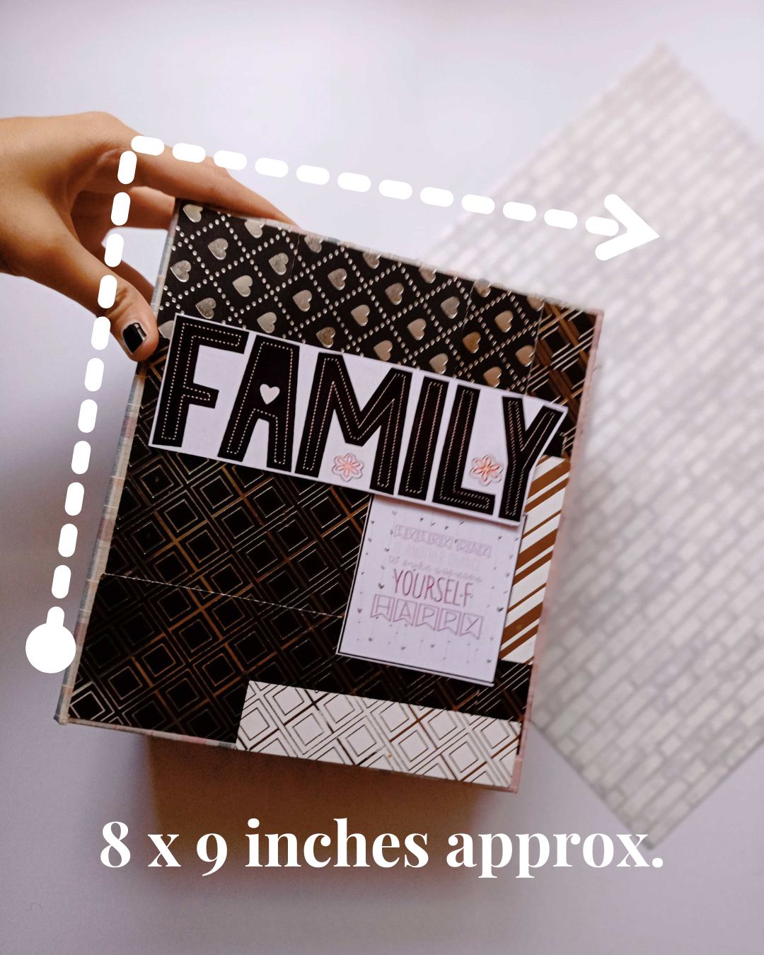 Golden and Silver Embossed Scrapbook Personalised with Photos for All Ocassions - Image 3