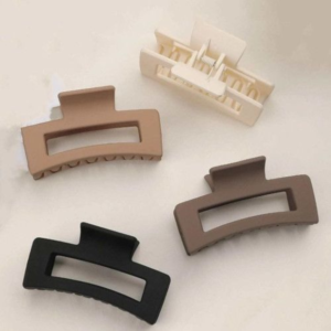 Trendy Set of 4 matte claw clip