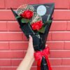 Golden Glow Rose Bouquet - Handmade bouquet