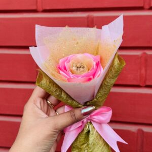 Golden Blush Rose - Handmade bouquet