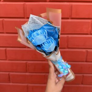 Blue Serenity Bloom - Handmade bouquet