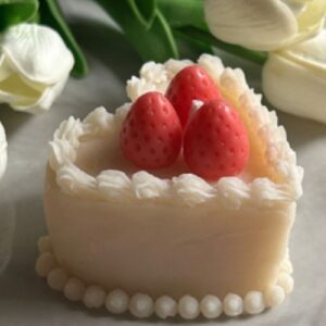 Heart Cake Candle