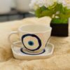 Evil Eye Cup And Saucer